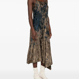Brown dress, full body view