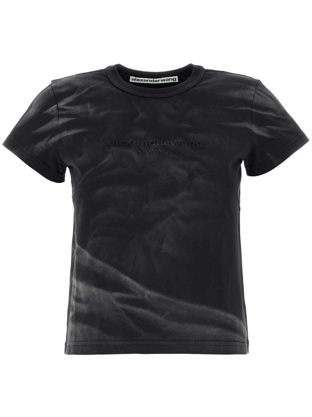 ALEXANDER WANG - Women Crease Wash Shrunken Jersey Tee