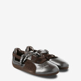 Brown shoes, side view