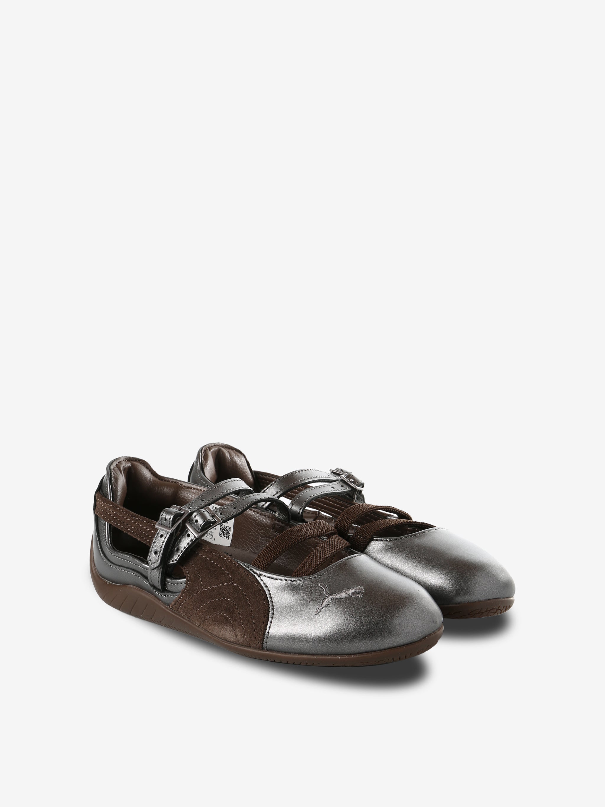 Brown shoes, side view