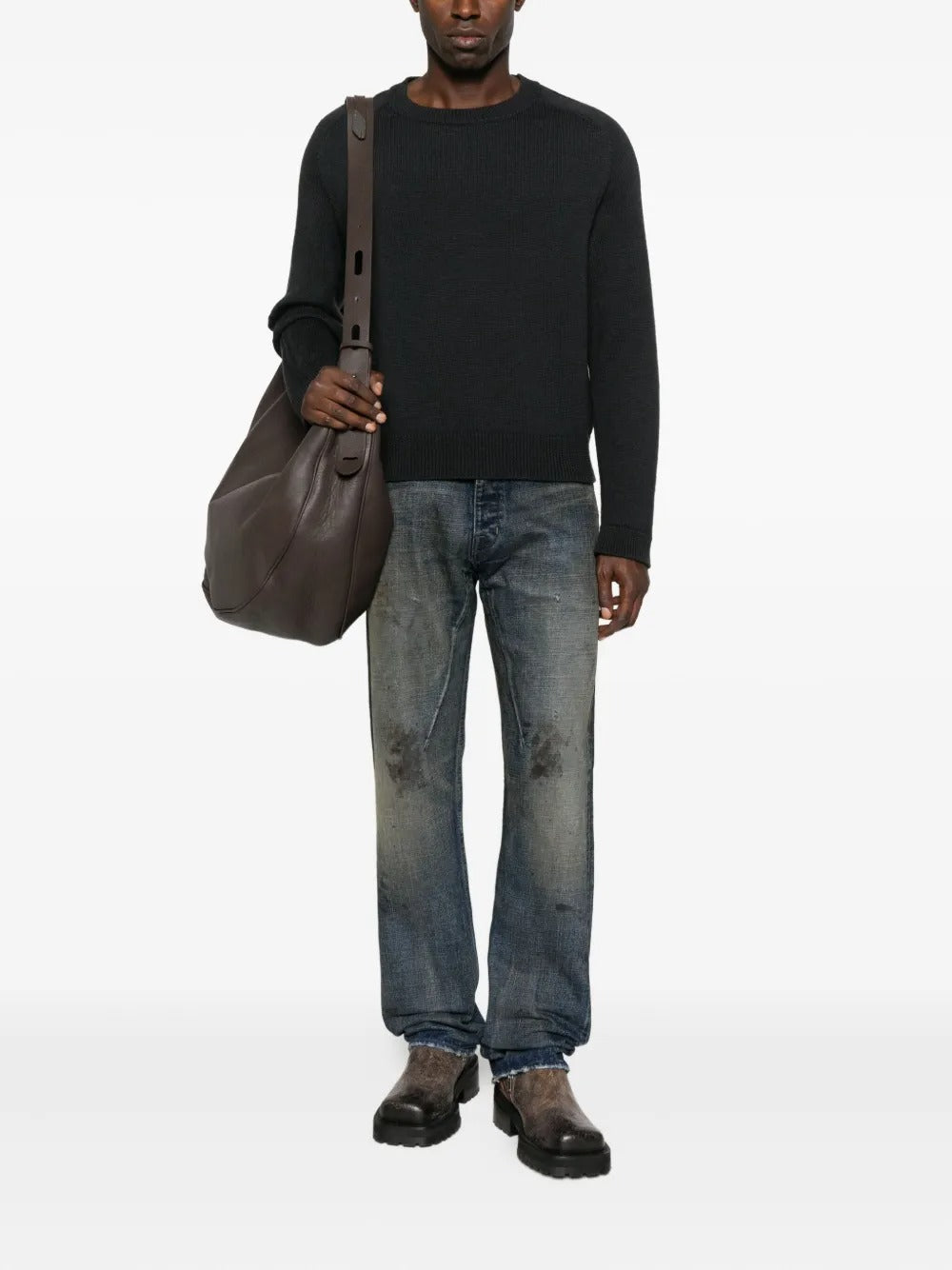 Blue jeans, full body view