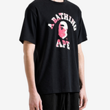 Black t-shirt, full body view