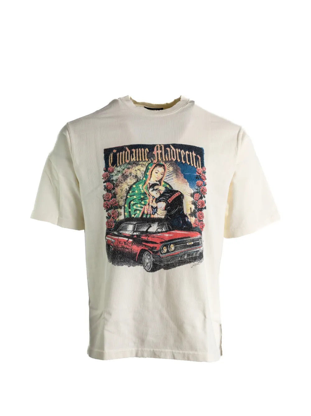Tan t-shirt, front view