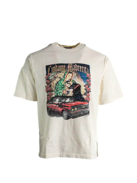 Tan t-shirt, front view