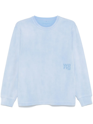 T BY ALEXANDER WANG - Women Essential Puff Logo Jersey Long Sleeve Tee