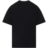 Black t-shirt, back view