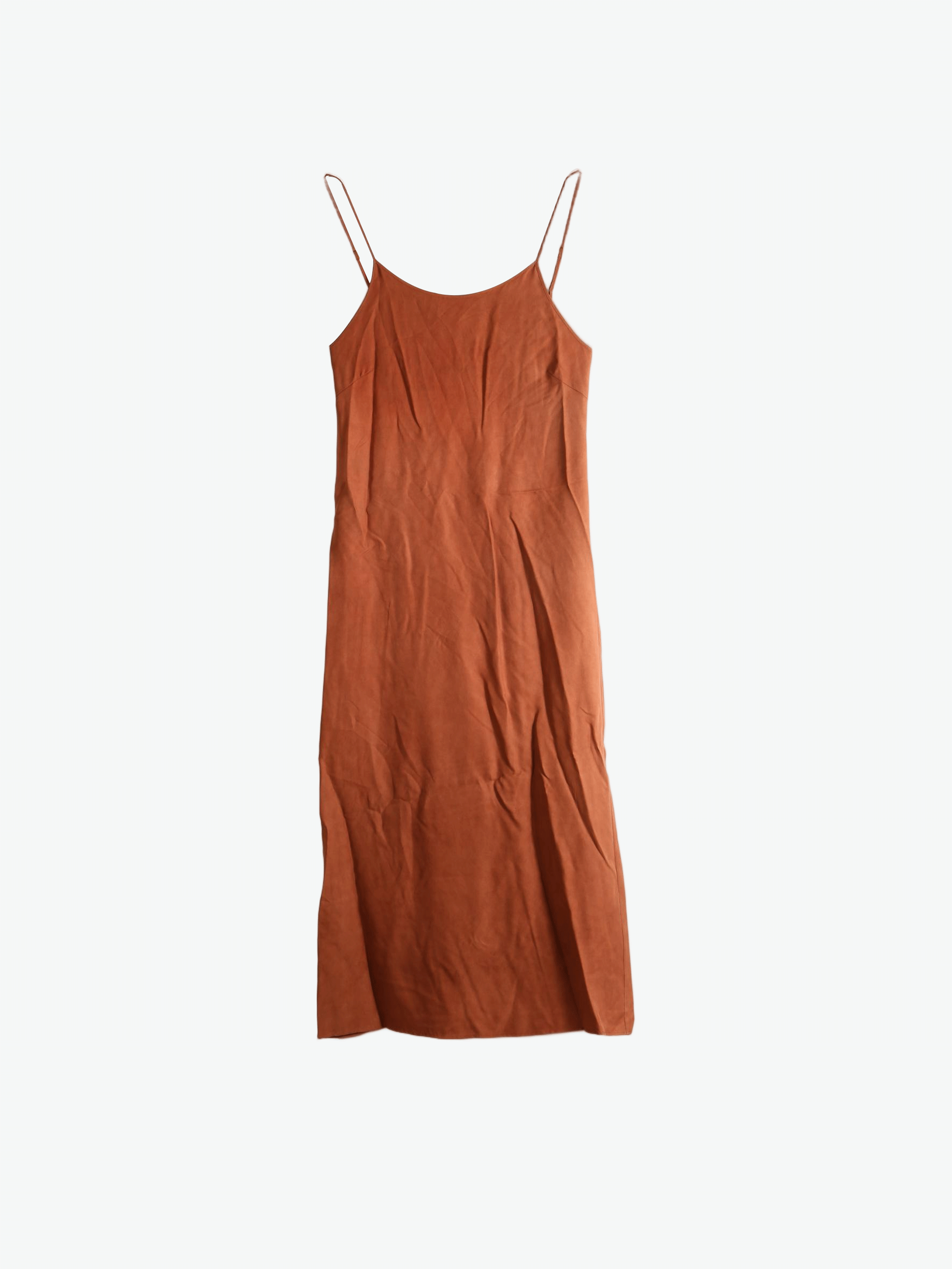 Orange dress, front view