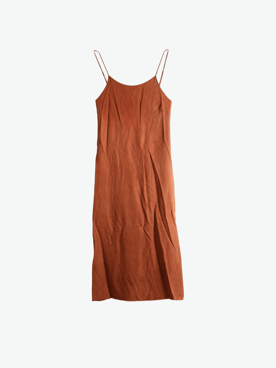 Orange dress, front view