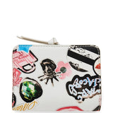 White wallet, back view