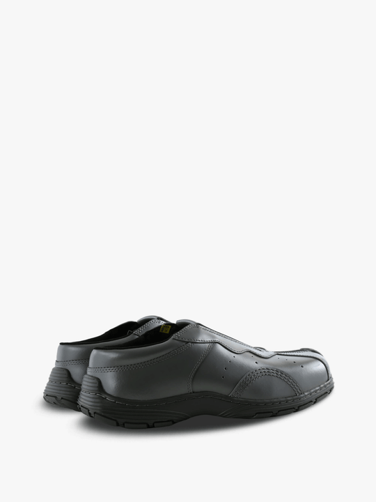Grey shoes, side view