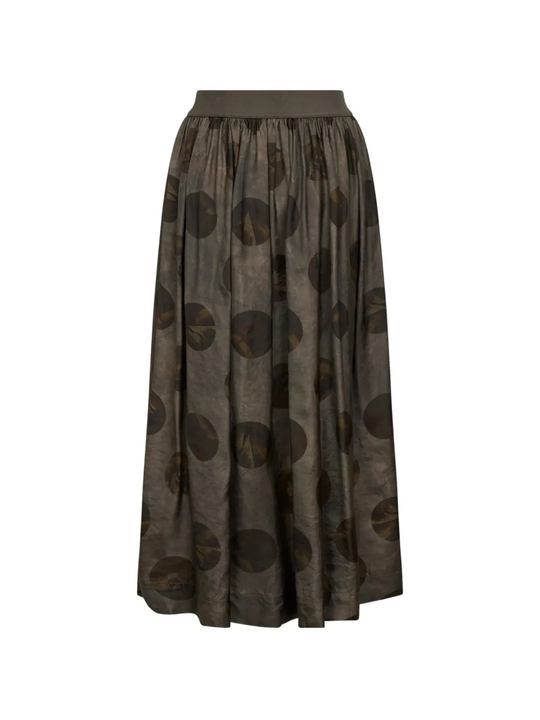 Grey skirt, back view