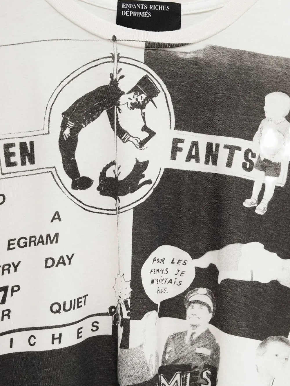 Close up of white t-shirt, showing texture of cotton fabirc