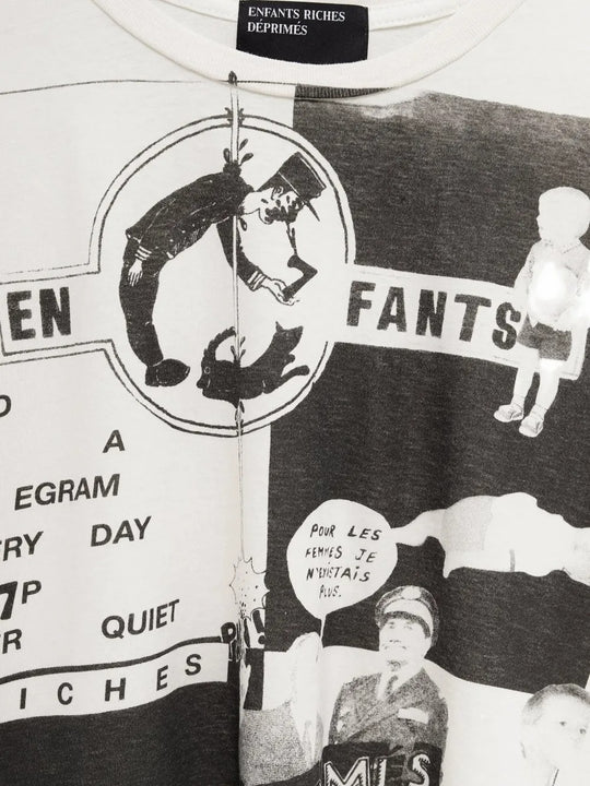 Close up of white t-shirt, showing texture of cotton fabirc