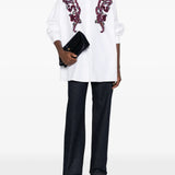 White shirt, full body view