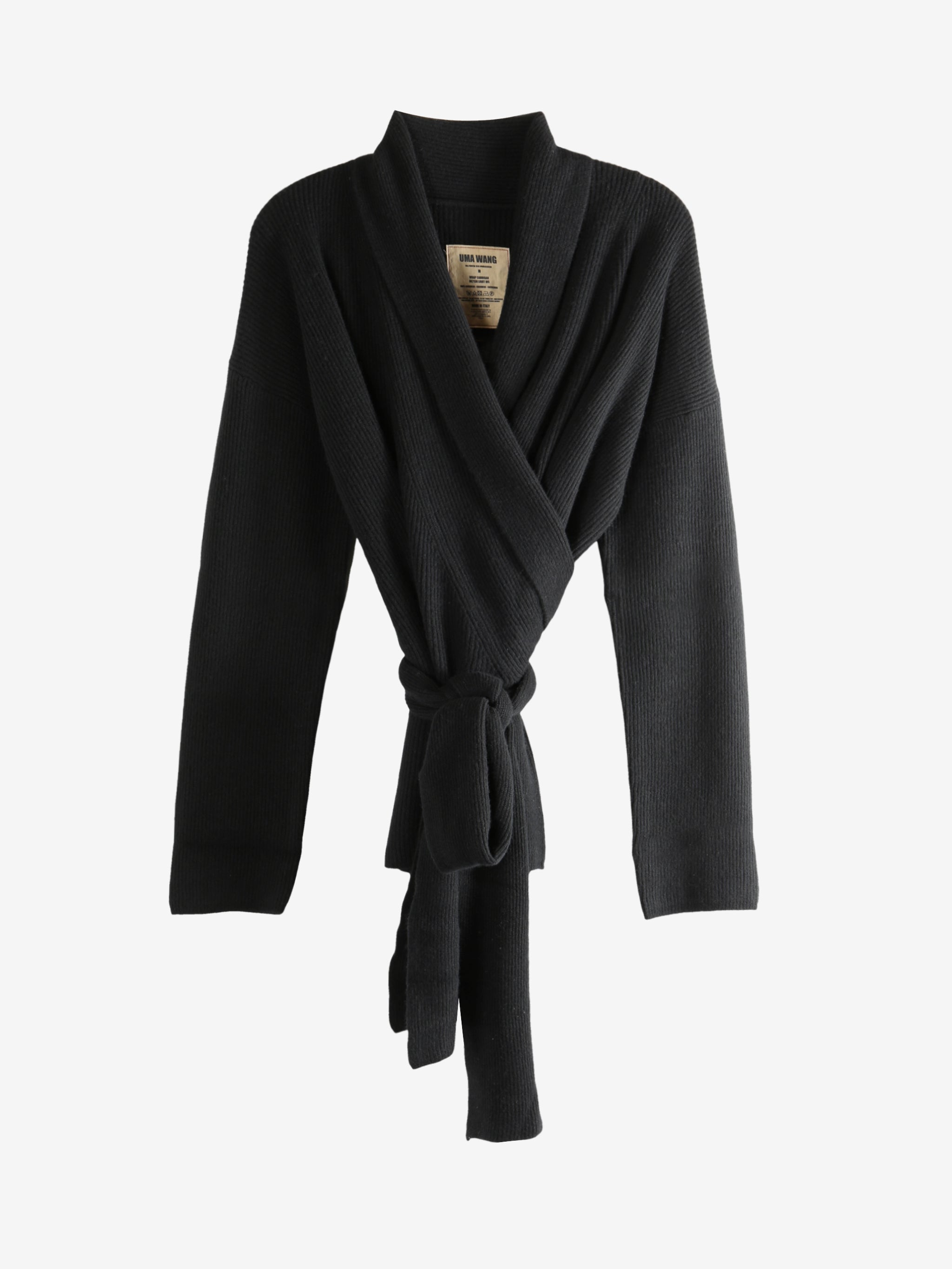 Black knitwears, front view