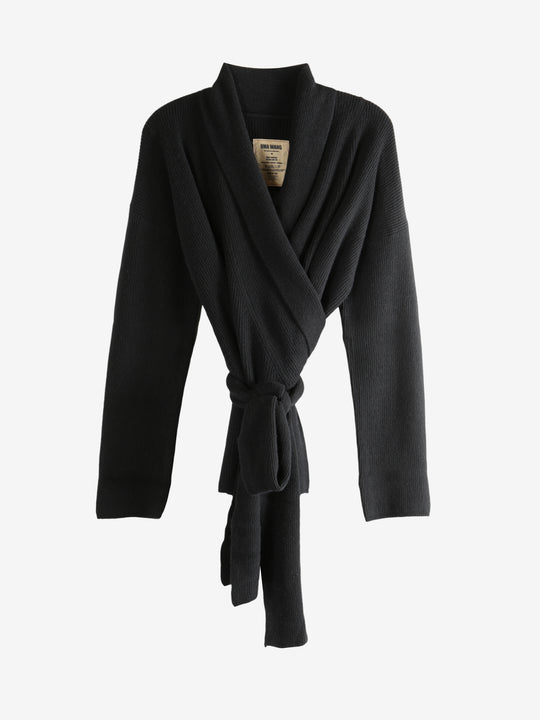 Black knitwears, front view