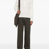 White knitwear, full body view