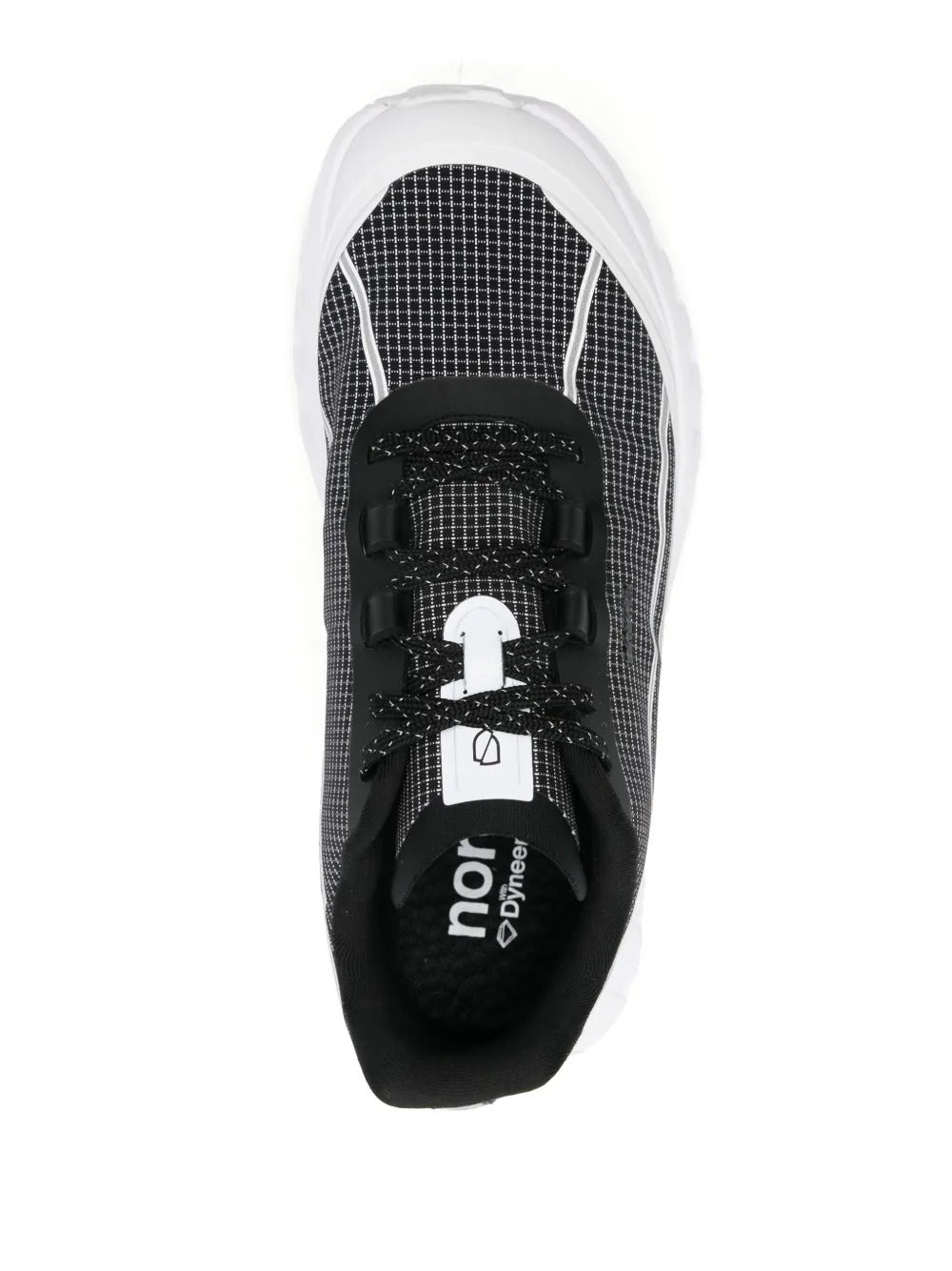 Black sneaker, top view