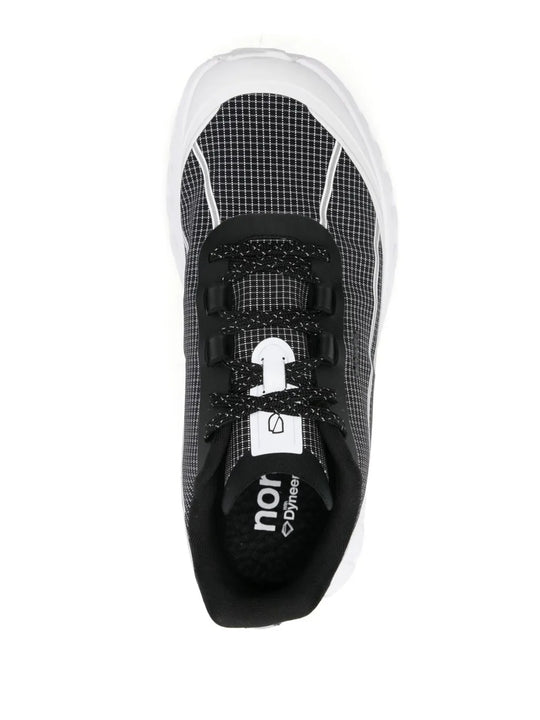 Black sneaker, top view