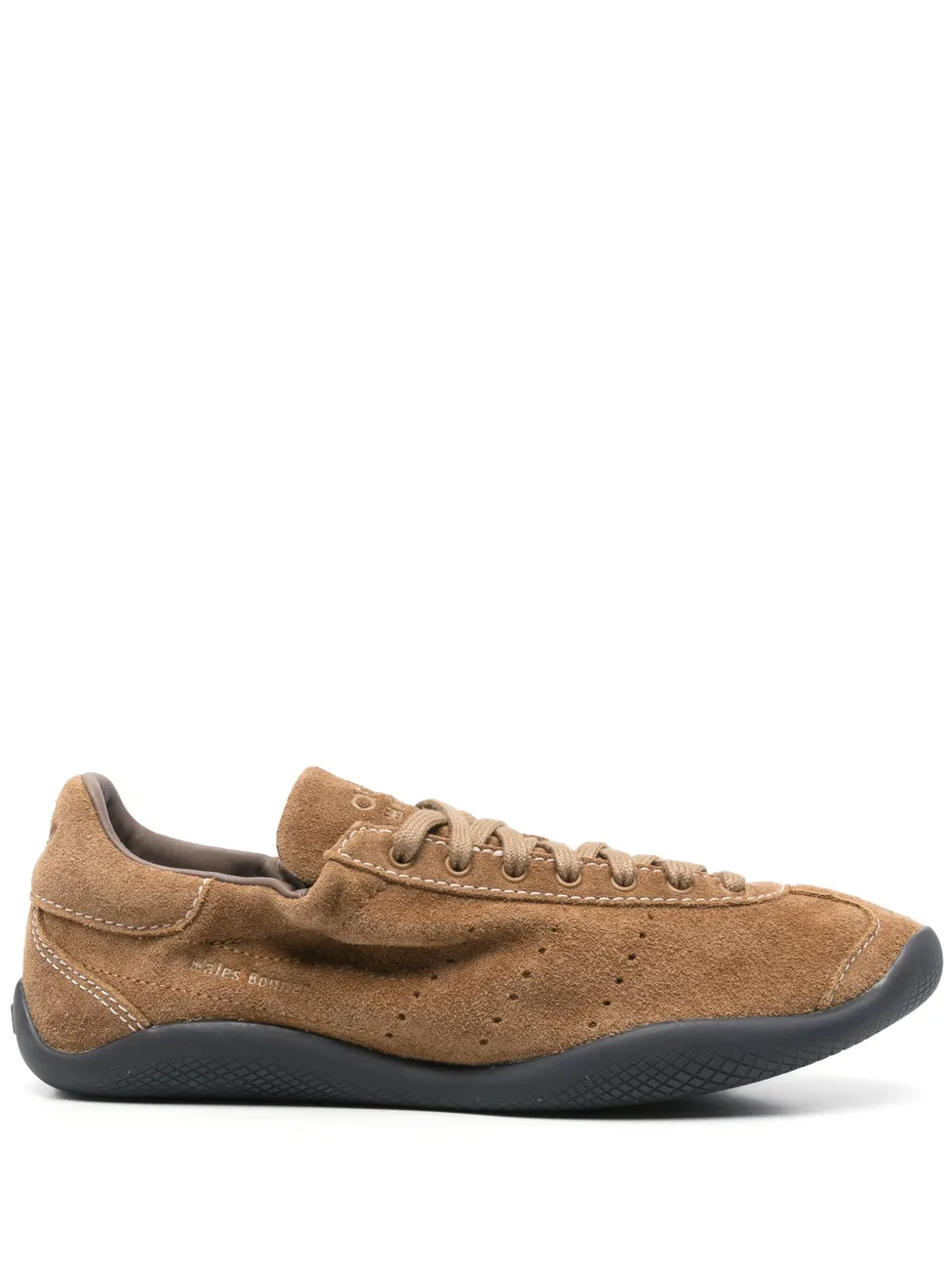 Brown sneaker, front view