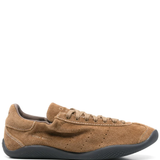 Brown sneaker, front view