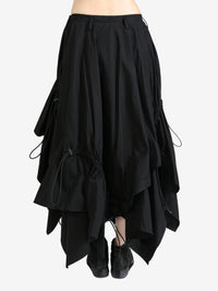 YOHJI YAMAMOTO LIMI FEU - Women Loose Elastic Skirt