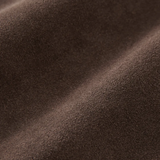 Close-up of Brown jacket，showing texture of the 100% cow leather fabric