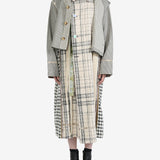 COMMUNS - Unisex Cardigan Fake Two Piece Hooded Coat