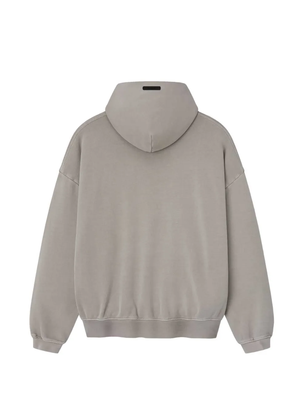Grey hoodies, back view