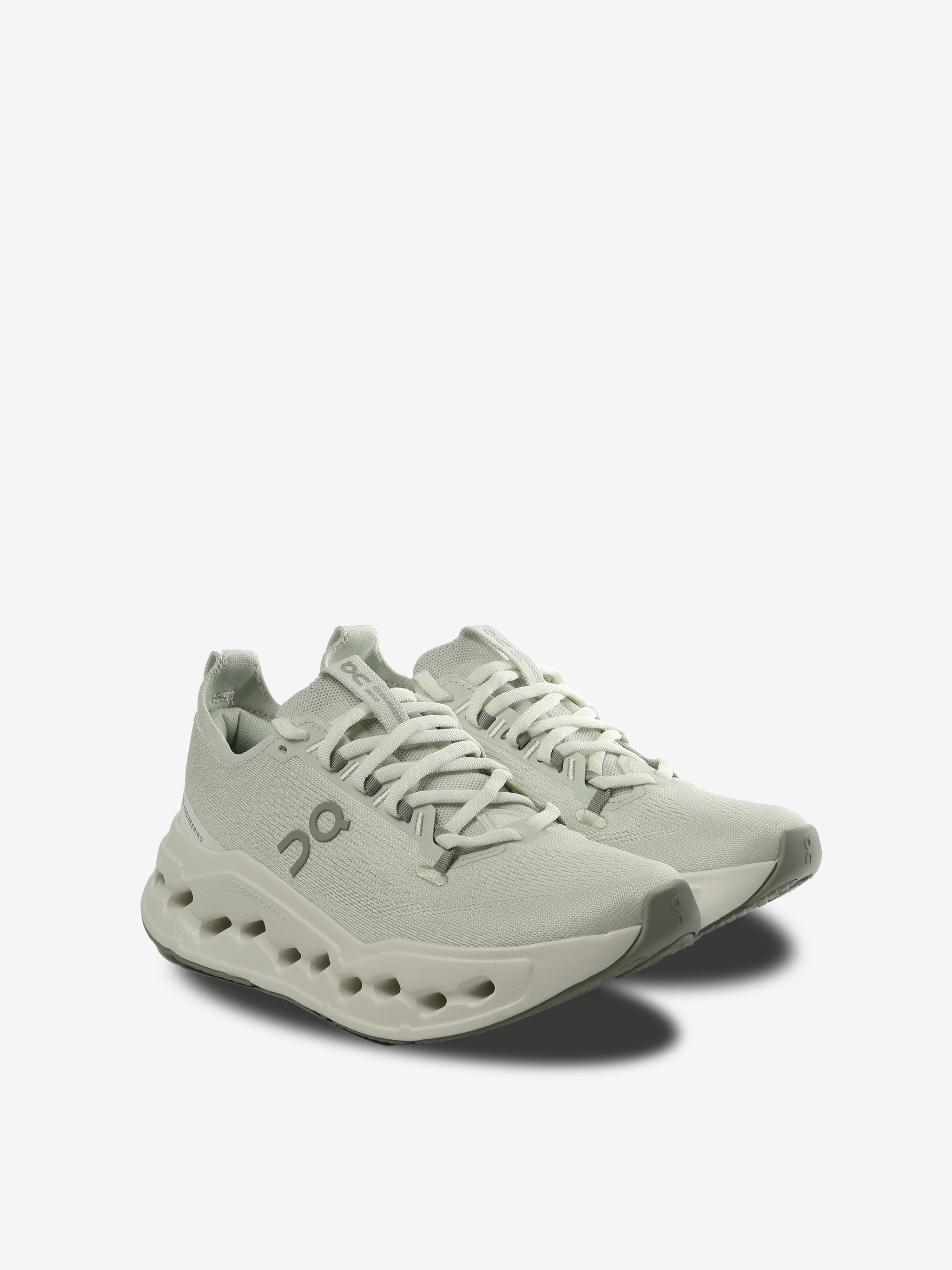 Green sneakers, side view