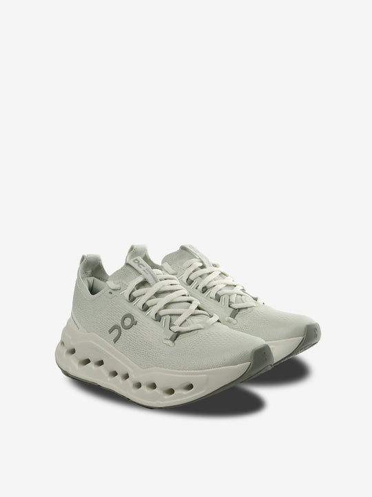 Green sneakers, side view