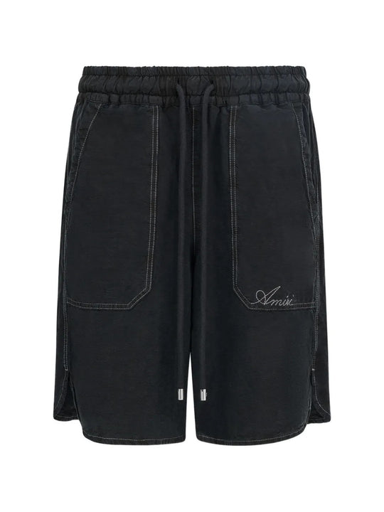 Black shorts, front view