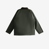 Green jacket, back view
