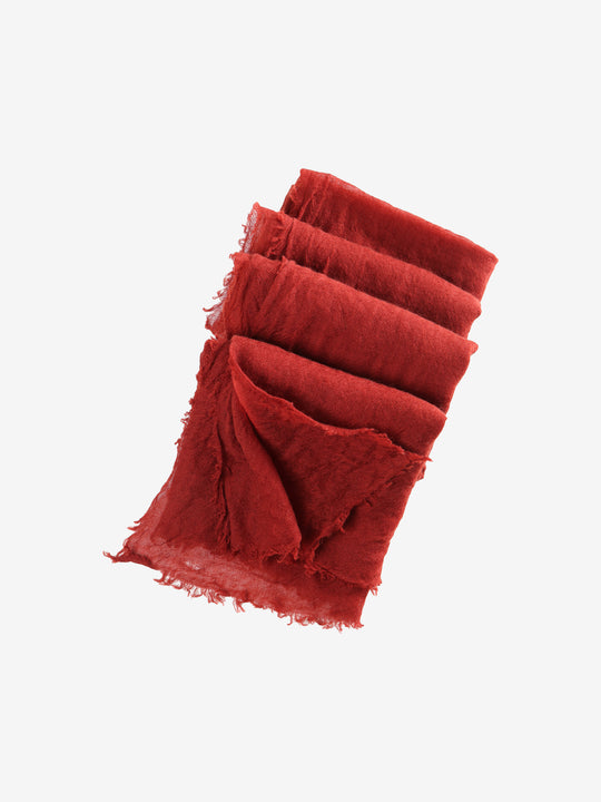Red scarf,front view
