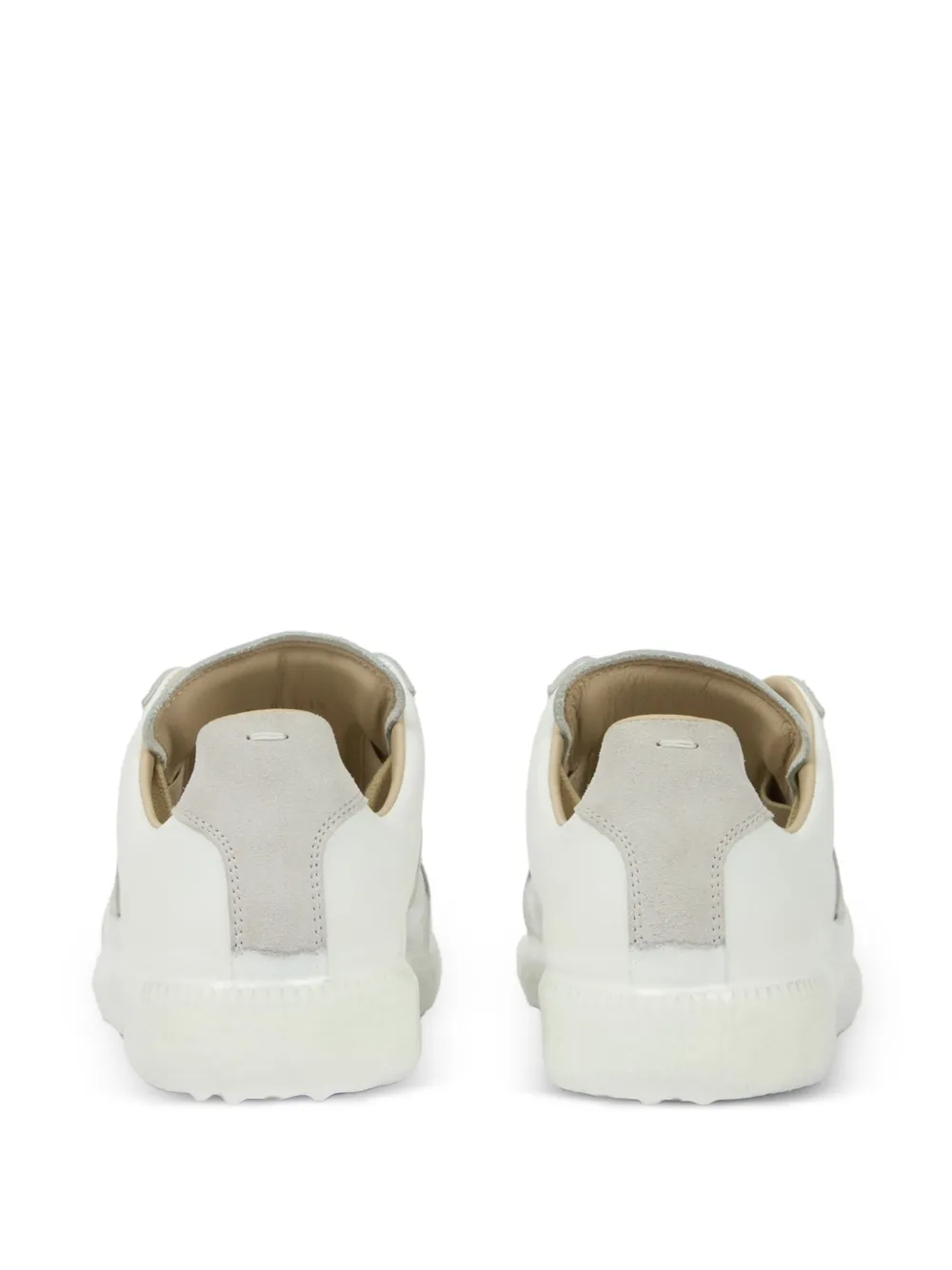 White sneakers, back view