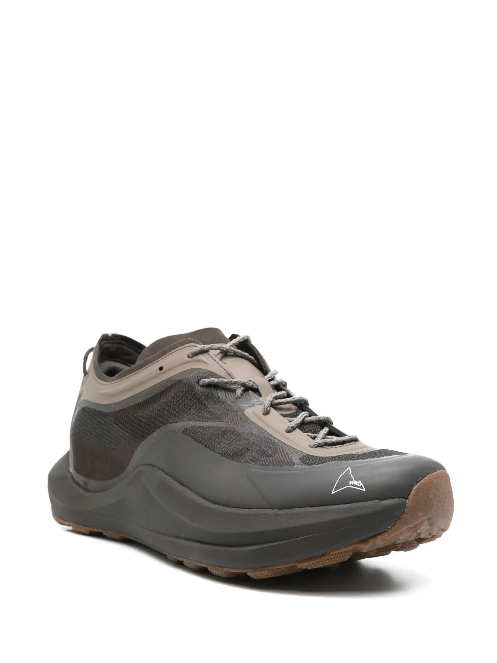 Brown sneaker, side view