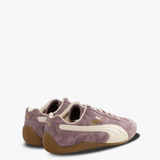 Brown sneakers, side view