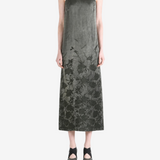 Grey dress, full body view