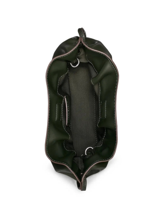 Green bag, front view