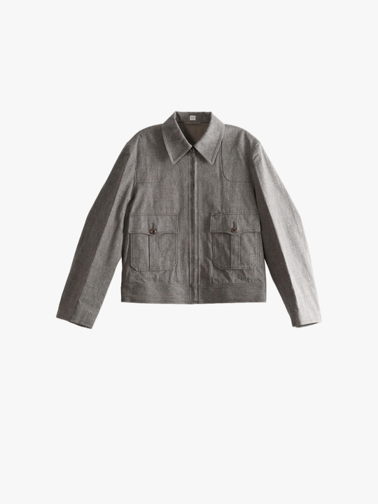 Grey jacket, front view