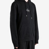 Black hoodie, full body view