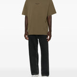 Green t-shirt, full body view