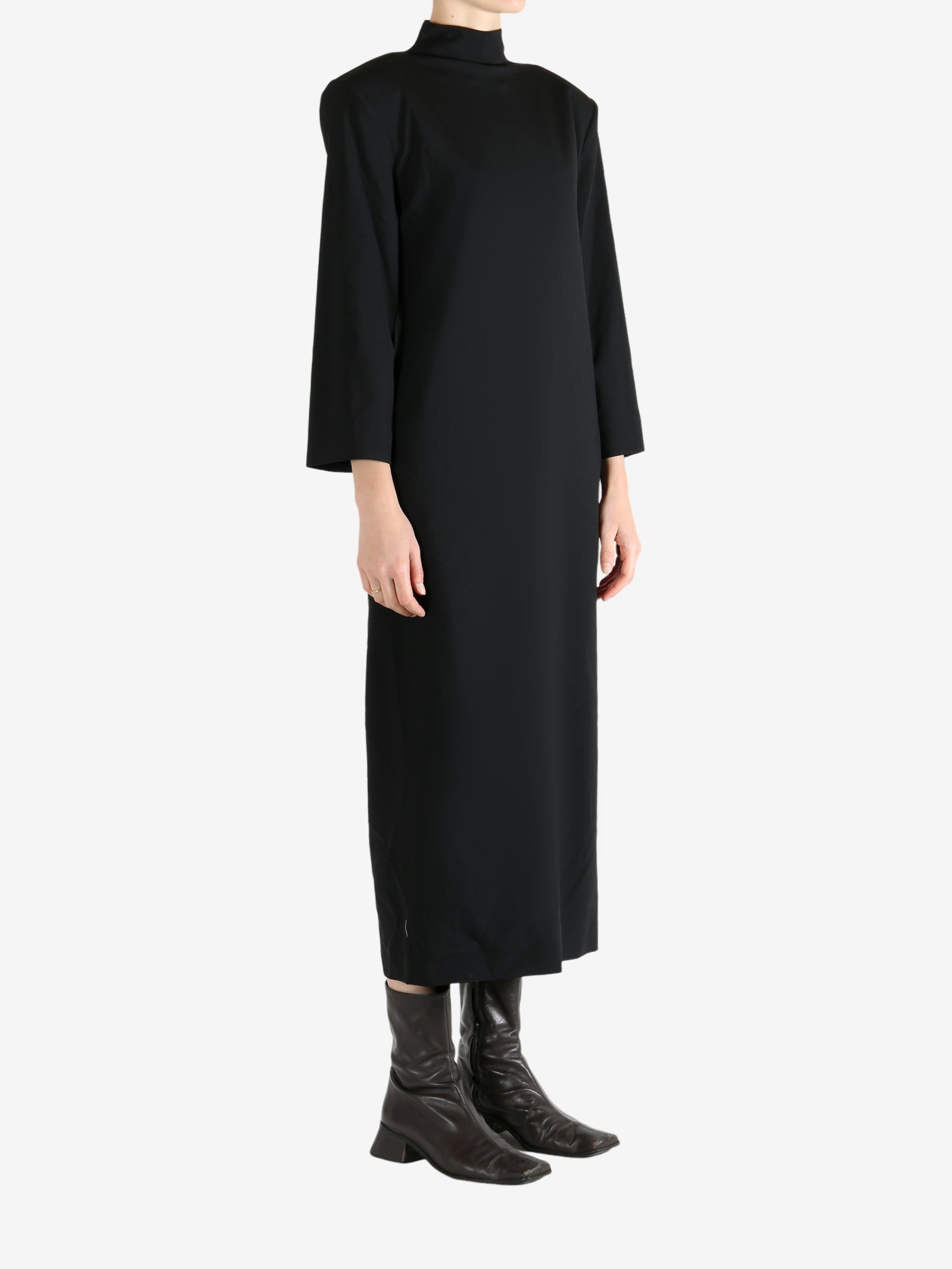 Black dress, full body view