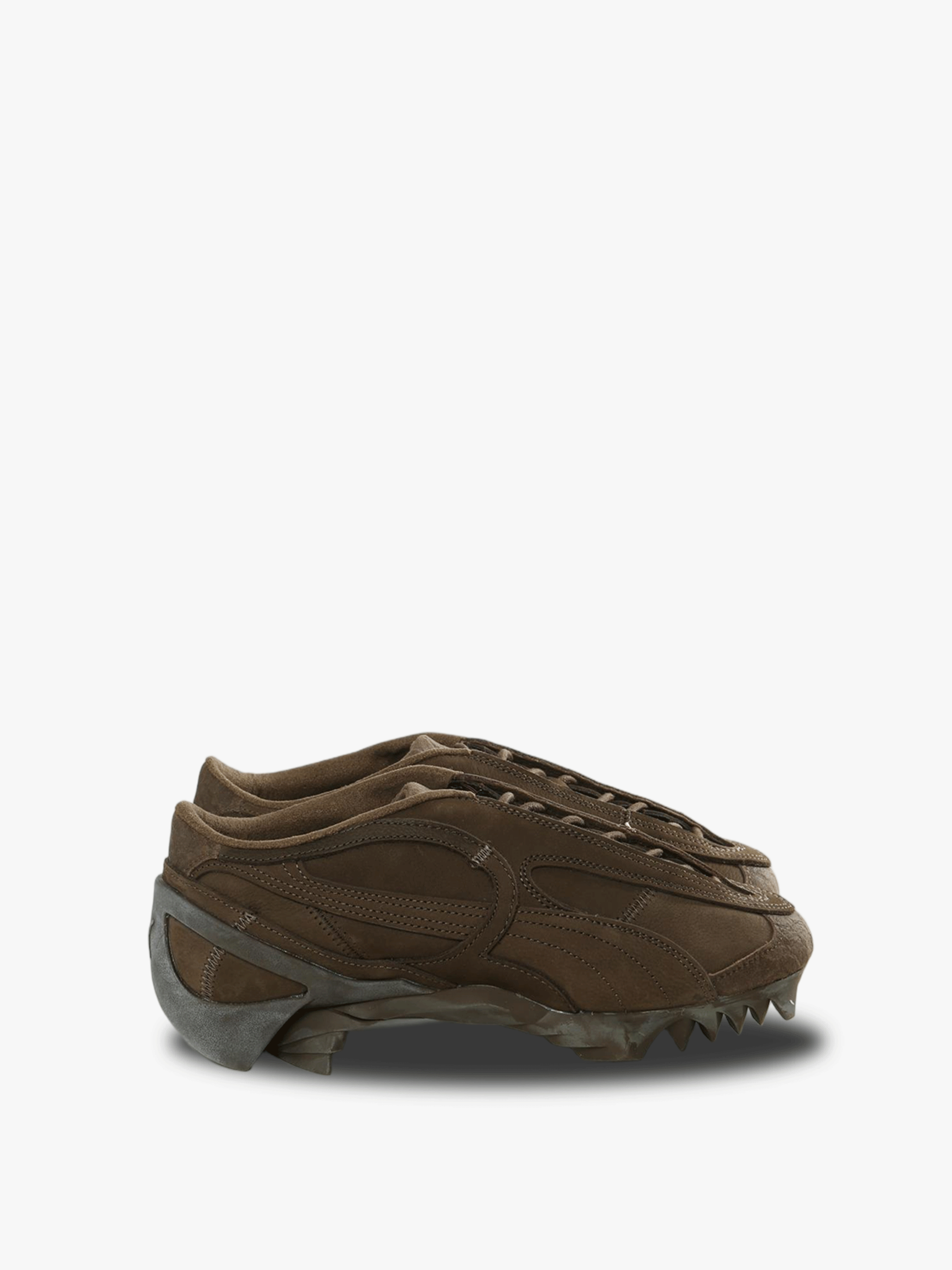 Brown sneakers, front view