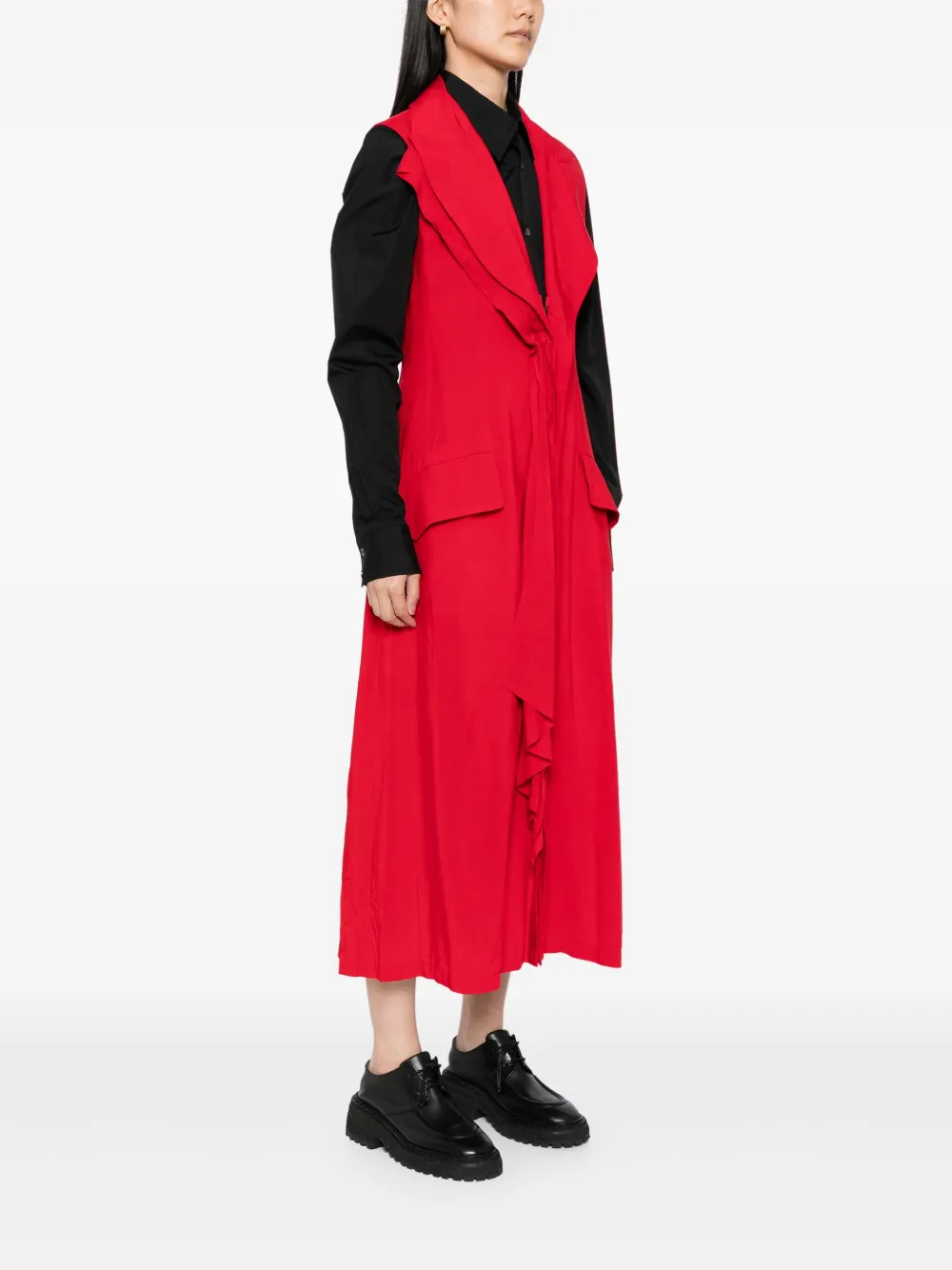 Red dresses,full body view