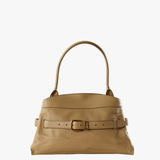 Tan bag, front view