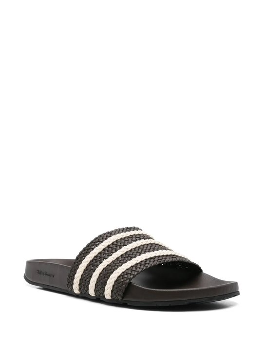 Brown sandal, side view