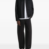 black shirts, full body view