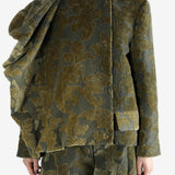 Grey jacket worn by a person, showing the jacket's fit