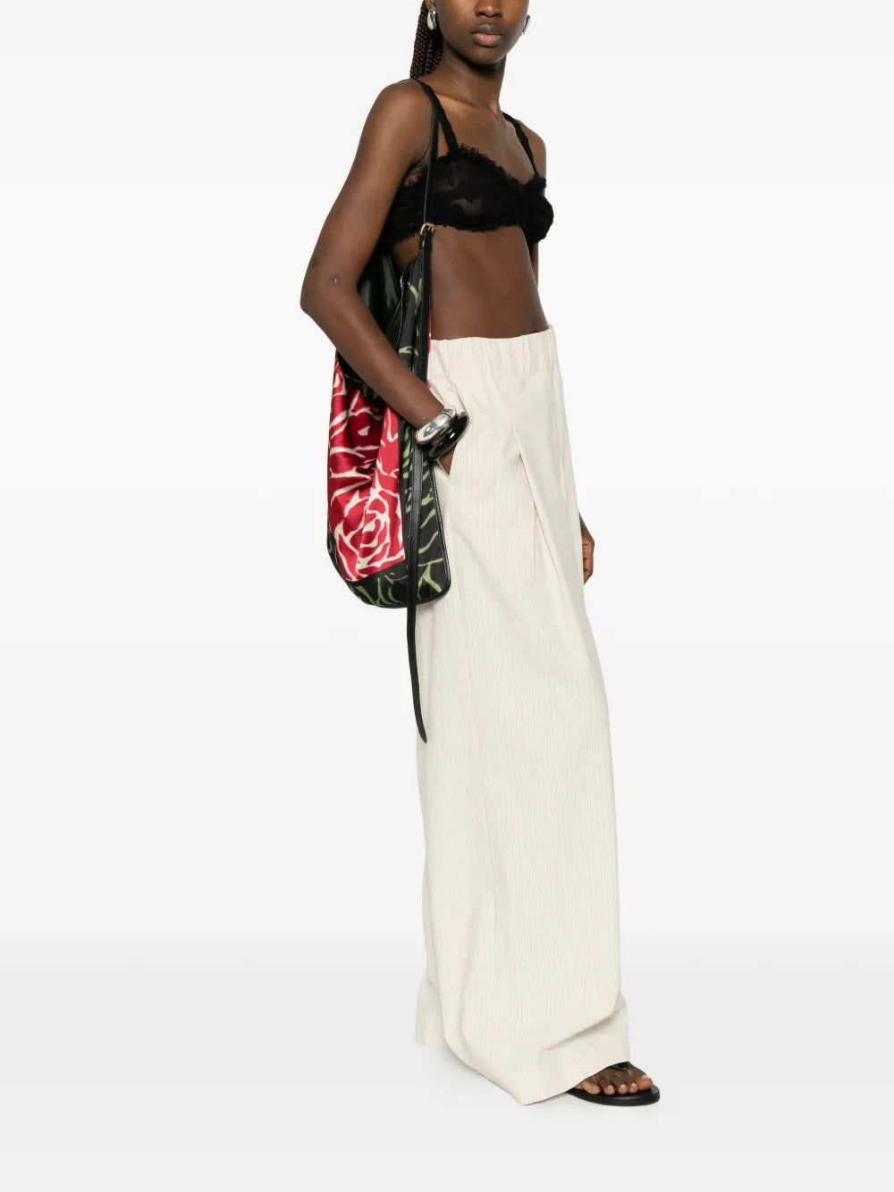 Black top, full body view